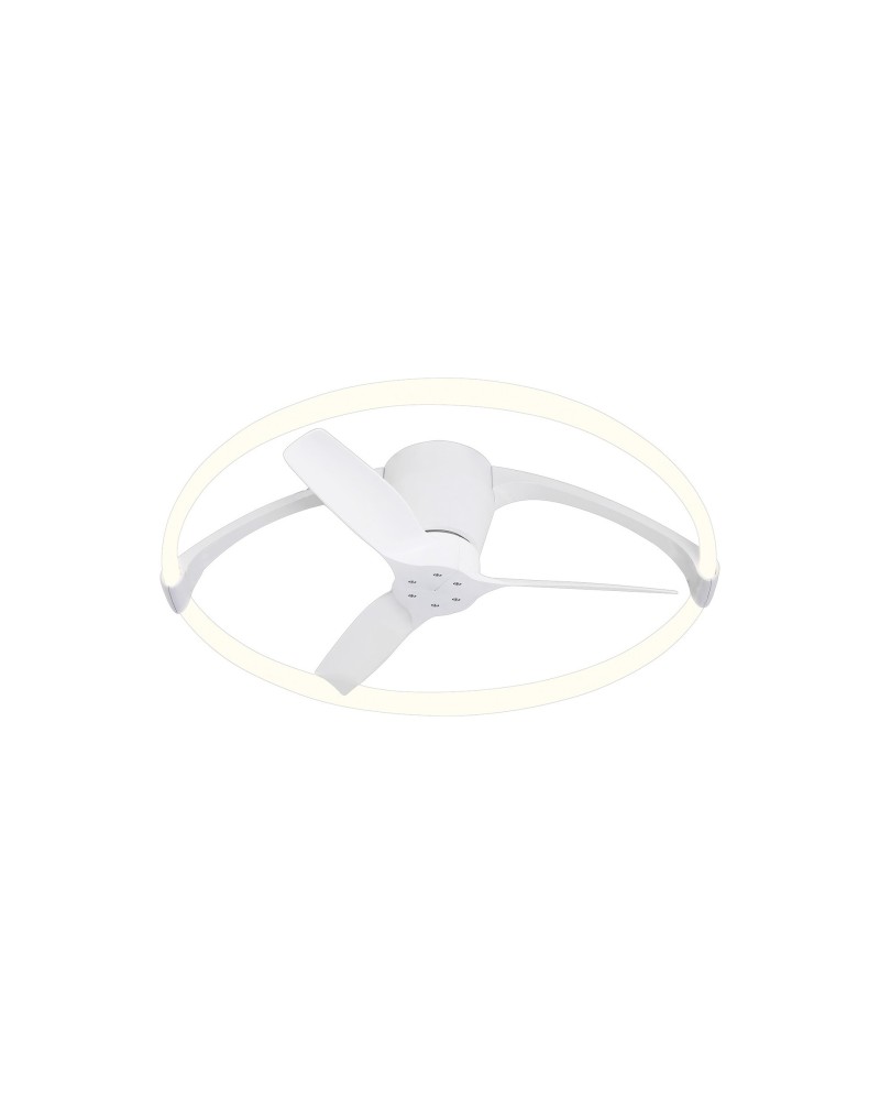 NEPAL MINI * VENTILADOR BLANCO LED CON MANDO